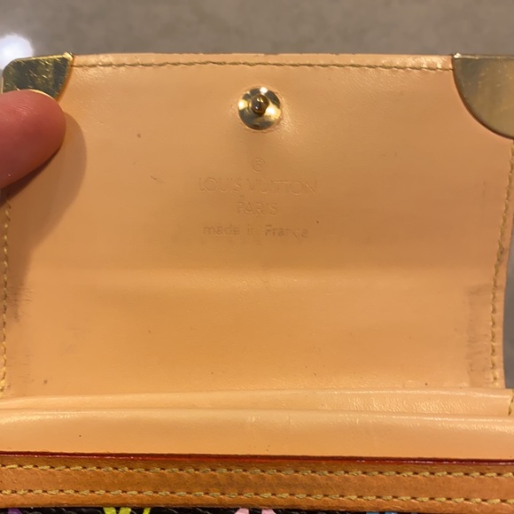 VINTAGE LV MURAKAMI BLACK CARD HOLDER - Picture 3 of 10